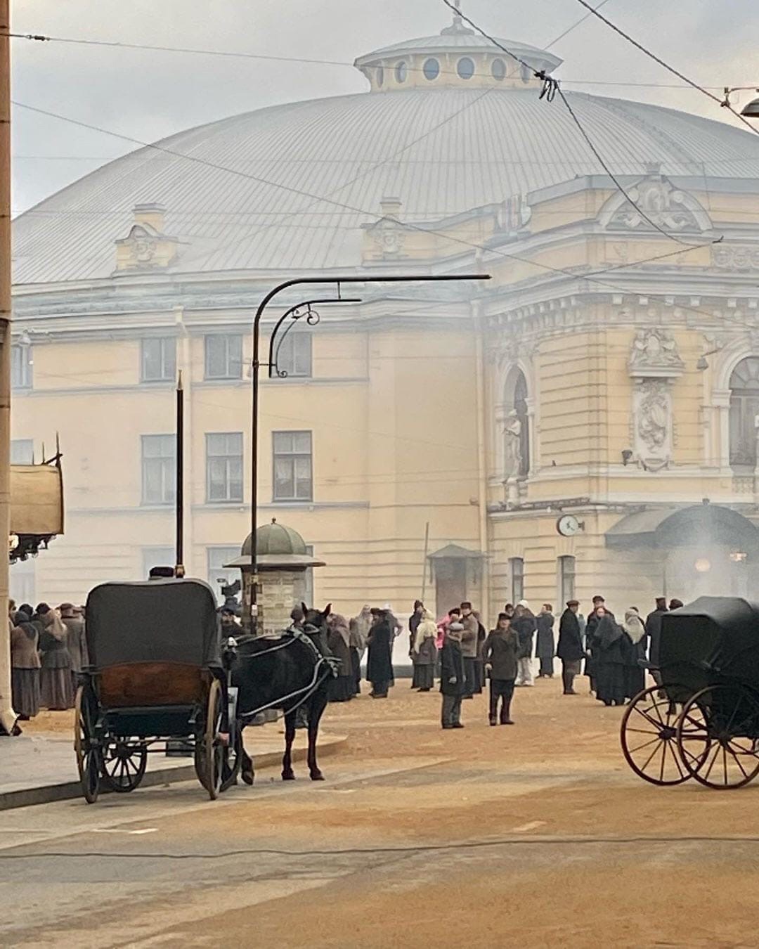 Красота из прошлого века - в Петербурге проходили сьемки фильмаа