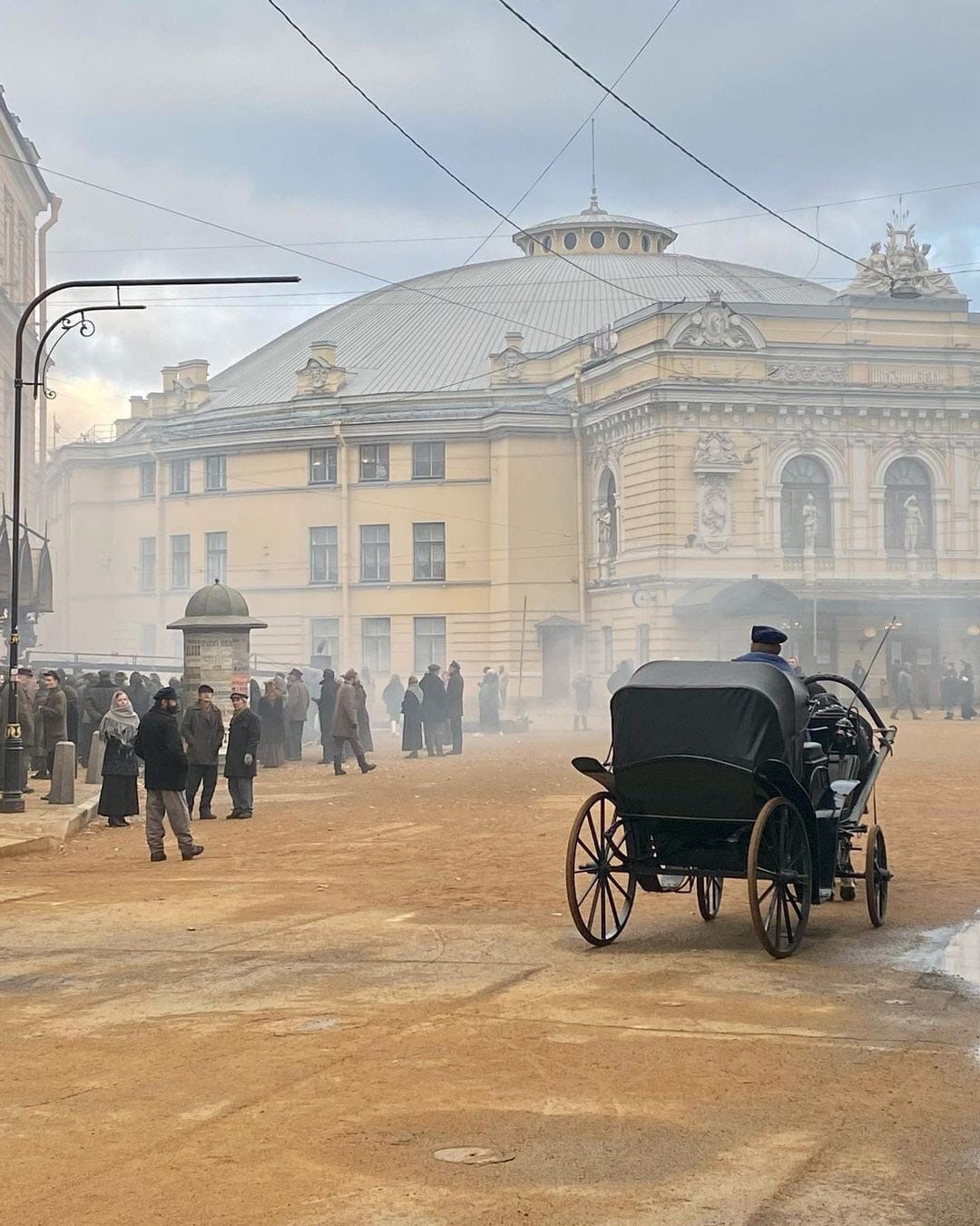 Красота из прошлого века - в Петербурге проходили сьемки фильмаа